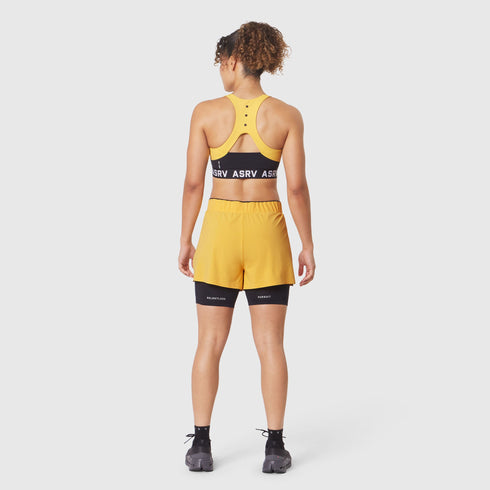W083. LYCRA® ADAPTIV Racerback Sports Bra - Amber
