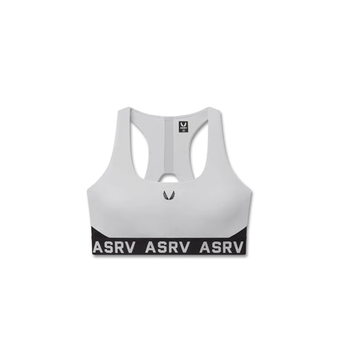 W083. LYCRA® ADAPTIV Racerback Sports Bra - Slate Grey