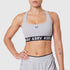W083. LYCRA® ADAPTIV Racerback Sports Bra - Slate Grey