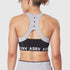 W083. LYCRA® ADAPTIV Racerback Sports Bra - Slate Grey