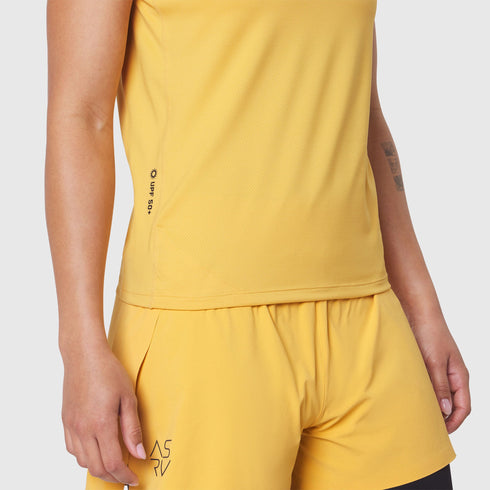 W086. AEROSILVER® UPF50+ Run Tee - Amber