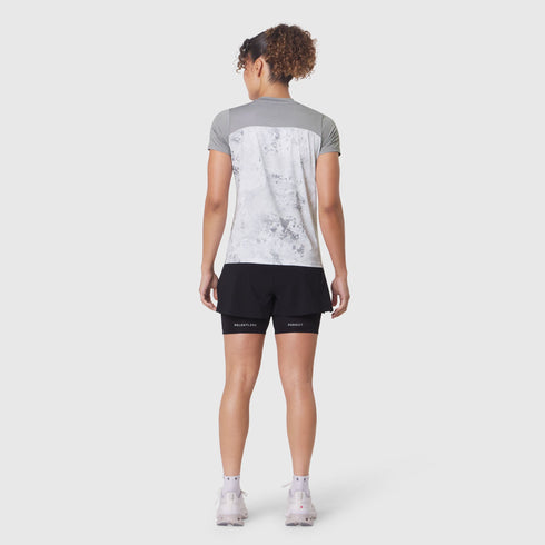 W086. AEROSILVER® UPF50+ Run Tee - Sedona Snow Camo