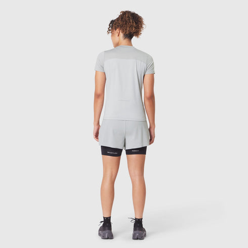W086. AEROSILVER® UPF50+ Run Tee - Slate Grey