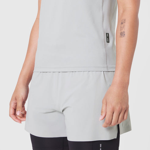 W086. AEROSILVER® UPF50+ Run Tee - Slate Grey