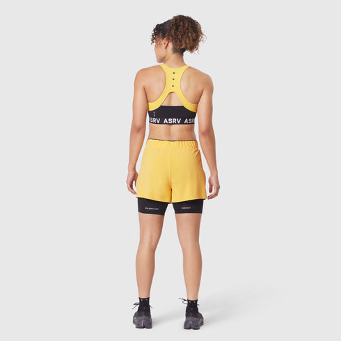 W087. Aerotex™ Side Split Liner Short - Amber