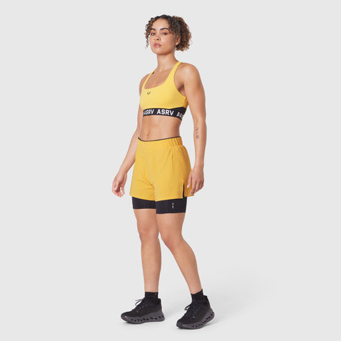 W087. Aerotex™ Side Split Liner Short - Amber