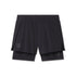 W087. Aerotex™ Side Split Liner Short - Black