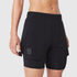 W087. Aerotex™ Side Split Liner Short - Black