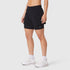 W087. Aerotex™ Side Split Liner Short - Black