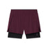 W087. Aerotex™ Side Split Liner Short - Merlot