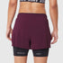 W087. Aerotex™ Side Split Liner Short - Merlot