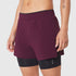 W087. Aerotex™ Side Split Liner Short - Merlot