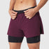 W087. Aerotex™ Side Split Liner Short - Merlot