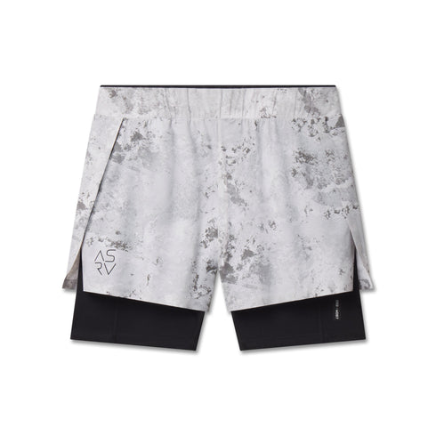 W087. Aerotex™ Side Split Liner Short - Sedona Snow Camo