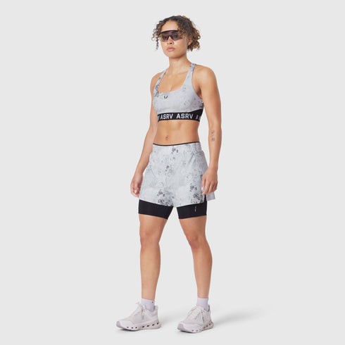 W087. Aerotex™ Side Split Liner Short - Sedona Snow Camo