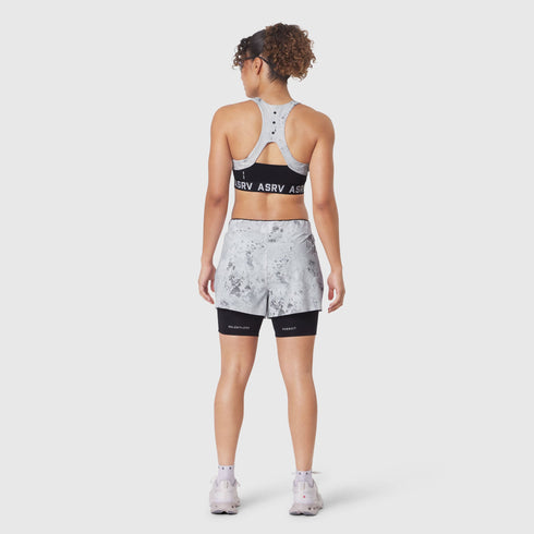 W087. Aerotex™ Side Split Liner Short - Sedona Snow Camo