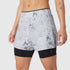 W087. Aerotex™ Side Split Liner Short - Sedona Snow Camo