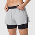 W087. Aerotex™ Side Split Liner Short - Slate Grey