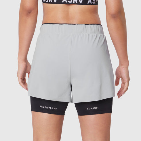 W087. Aerotex™ Side Split Liner Short - Slate Grey