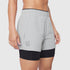 W087. Aerotex™ Side Split Liner Short - Slate Grey