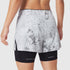W087. Aerotex™ Side Split Liner Short - Sedona Snow Camo