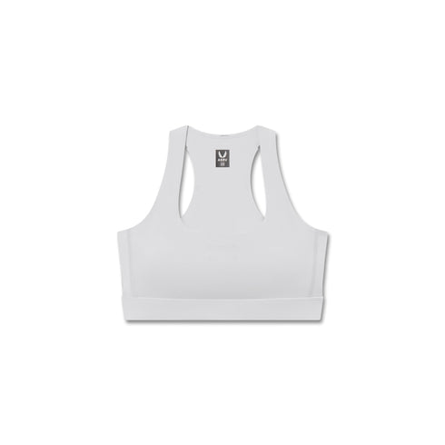 W096. LYCRA® ADAPTIV Racerback Sports Bra - Slate Grey