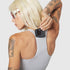 W096. LYCRA® ADAPTIV Racerback Sports Bra - Slate Grey