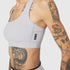 W096. LYCRA® ADAPTIV Racerback Sports Bra - Slate Grey