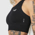 W097. LYCRA® ADAPTIV Seamless Zip Bra - Black