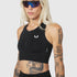 W097. LYCRA® ADAPTIV Seamless Zip Bra - Black
