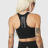 W097. LYCRA® ADAPTIV Seamless Zip Bra - Black