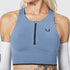 W097. LYCRA® ADAPTIV Seamless Zip Bra - Slate Blue