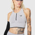 W097. LYCRA® ADAPTIV Seamless Zip Bra - Slate Grey