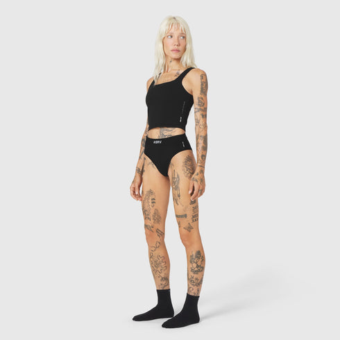 W098. LYCRA® ADAPTIV Seamless Underwear - Black