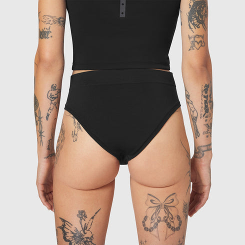W098. LYCRA® ADAPTIV Seamless Underwear - Black