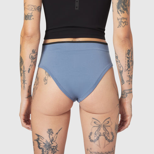 W098. LYCRA® ADAPTIV Seamless Underwear - Slate Blue