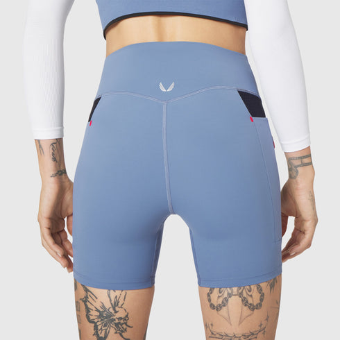 W099. LYCRA® ADAPTIV Hybrid Bike Short - Slate Blue