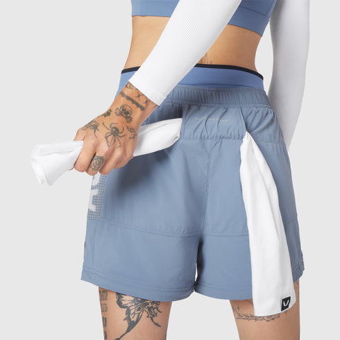 W100. 2-in-1 Convertible Pant - Slate Blue