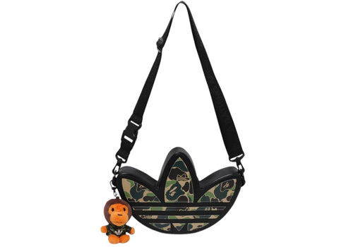 adidas x BAPE Camo Trefoil Shoulder Bag Black