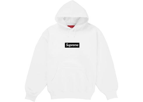 Supreme Paris Anniversary Box Logo Hoodie White