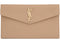 Saint Laurent Uptown Pouch Grain de Poudre Embossed Dark Beige