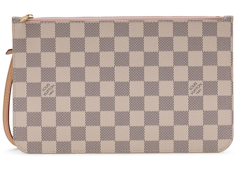 Louis Vuitton Pochette Damier Azur MM/GM Rose Ballerine Lining