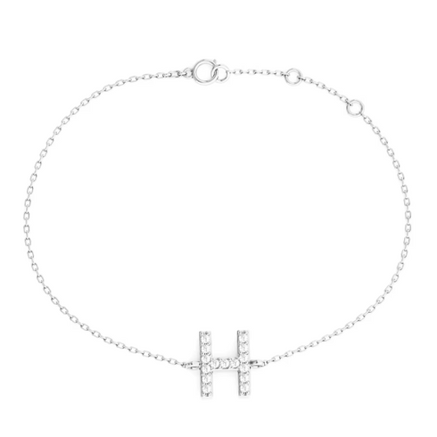 14K Gold Custom Initial Bracelet