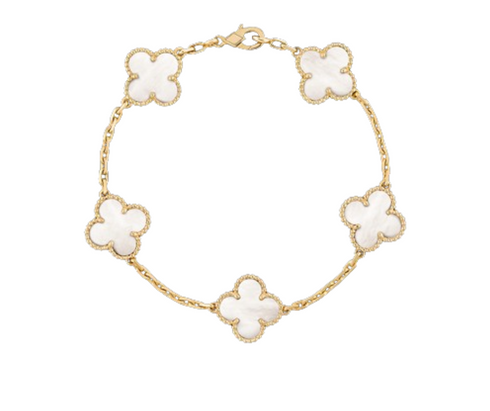 Clover Motif Alhambra Bracelet - 18k Gold
