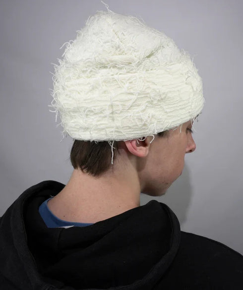 White Distressed Balaclava
