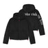 1005. Women's Sherpa Recovery Full Zip Hoodie - Black/White