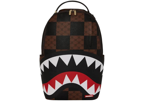 Sprayground Enlarged Check Paris Backpack Brown