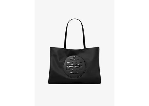 Tory Burch Ella Patent Small Tote Bag Black