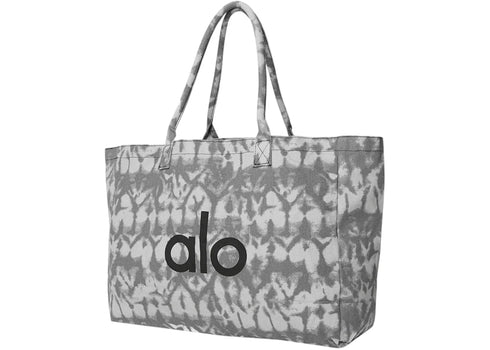 Alo Yoga Iconic Shopper Tote Bag Grey Tiedye