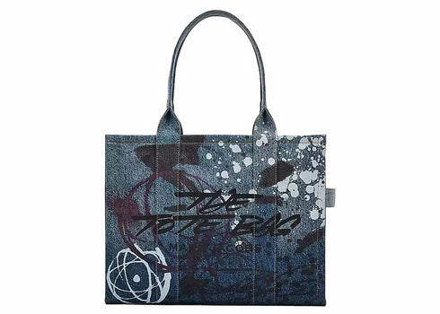 Marc Jacobs x Futura Denim Large Tote Bag Multicolor